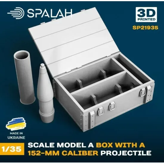 Spalah 21935 1/35 Set Of Scale Models A Box With A 152 Mm Caliber Projectile