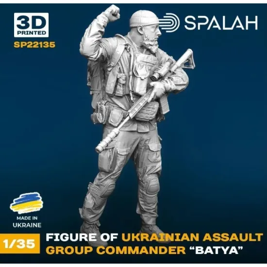Spalah 22135 1/35 Figure Ukrainian Assault Group Commander Batya
