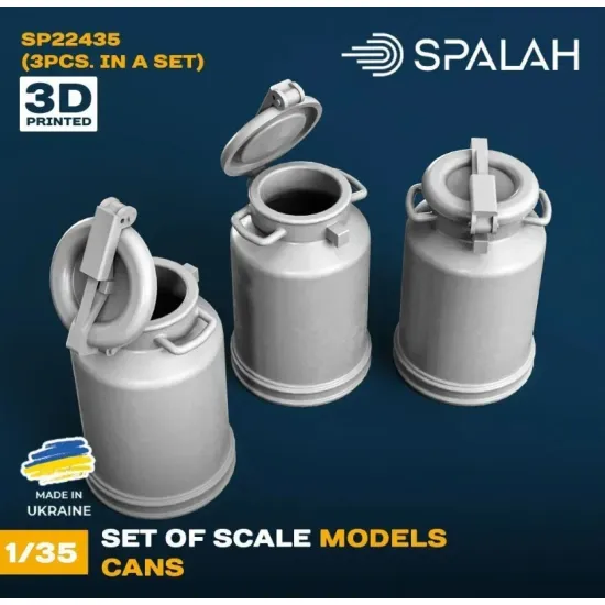 Spalah 22435 1/35 Set Of Scale Models Cans 3 Pcs