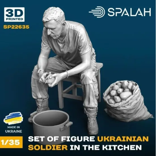 Spalah 22635 1/35 Set Of Scale Models And Figure Ukrainian Soldier In The Kitchen