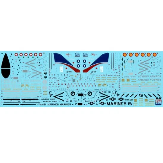 Cta Models 016 1/72 Decal Harrier - 2nd Generation