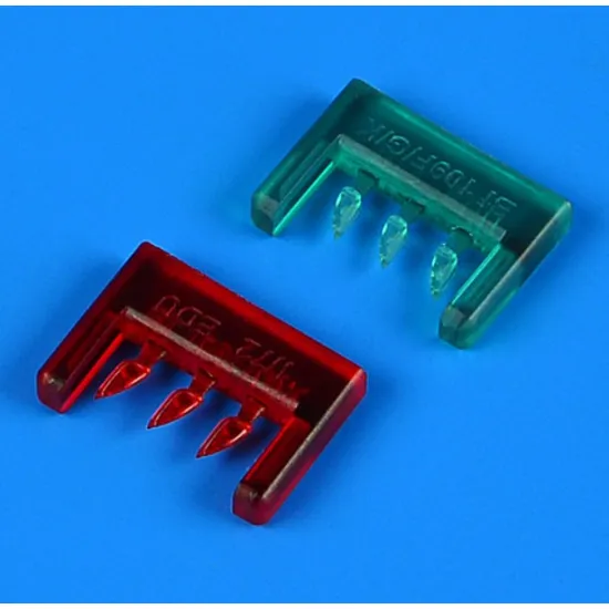 Quickboost 72697 1/72 Bf 109f/G/K Colored Position Lights For Eduard