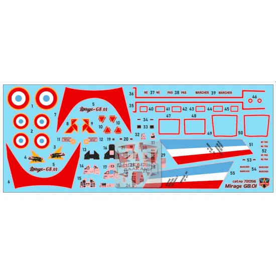 Model Svit 72056 1/72 Mirage G8/01 Experimental Fighter Plastic Model Kit