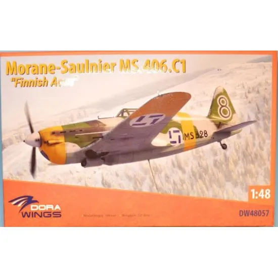 Dora Wings 48057 1/48 Morane-saulnier Ms 406c 1 Finnish Aces Plastic Model Kit