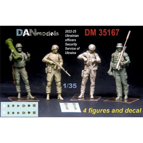 Dan Models 35167 1/35 Ukrainian Officers Security Service Of Ukraine 2022-25 4 Figures In Kit