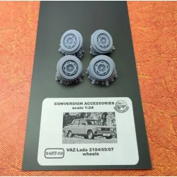 Start-43 St03 1/24 Vaz Lada 2104/05/07 Resin Wheels