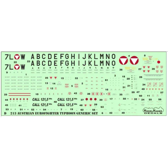 Model Maker D32213 1/32 Austrian Eurofighter Typhoon Generic Set