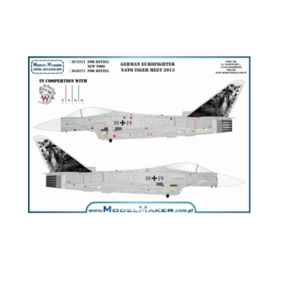 Model Maker D48221 1/48 German Eurofighter Nato Tiger Meet 2013