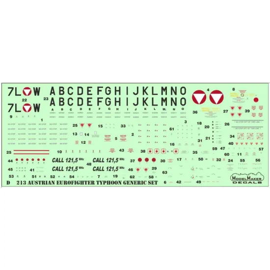 Model Maker D72234 1/72 Austrian Eurofighter Typhoon Tiger Scheme 2024