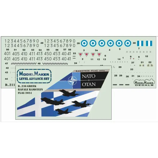 Model Maker D72236 1/72 Greek Rafale Ramstein Flag 2024