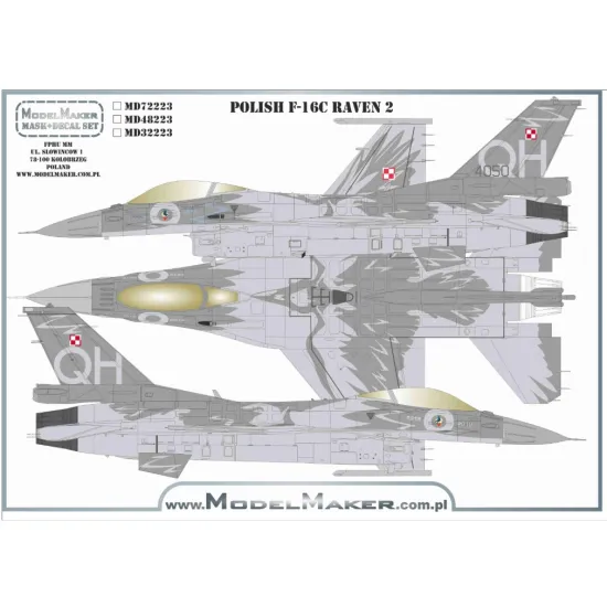 Model Maker Md72223 1/72 Polish F-16c - Raven 2