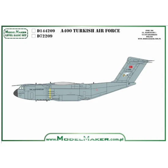 Model Maker D144209 1/144 A400 Turkish Air Force