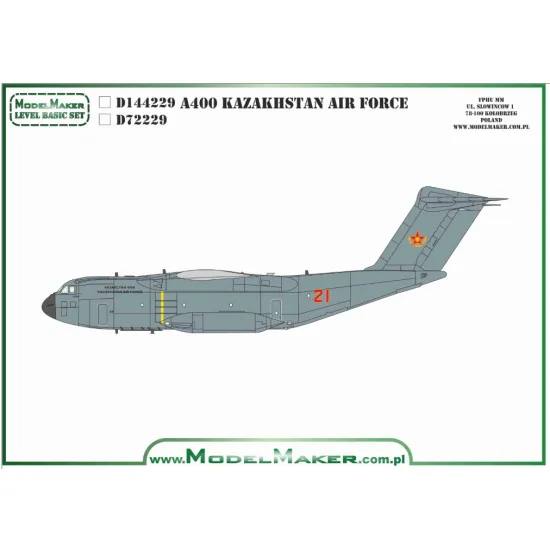 Model Maker D144229 1/144 A400 Kazakhstan Air Force Model Maker D144229 1/144 A400 Kazakhstan Air Force