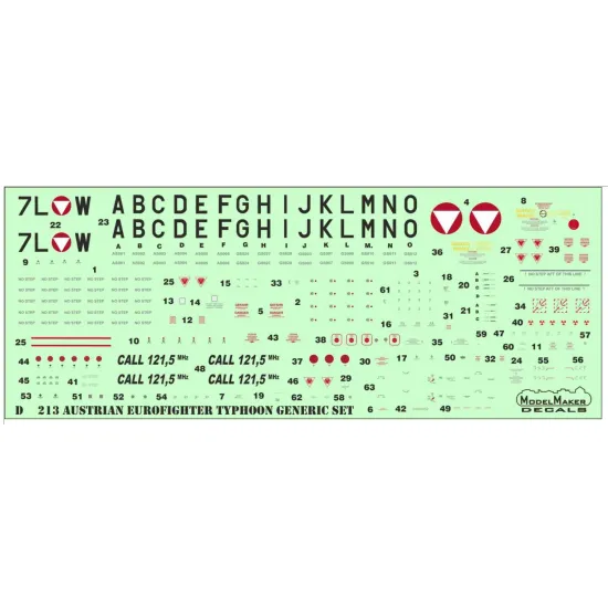 Model Maker D48234 1/48 Austrian Eurofighter Typhoon Tiger Scheme 2024