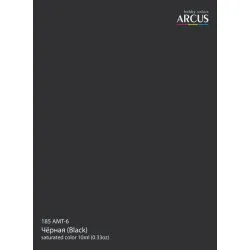 Arcus A185s Acrylic Paint Amt-6 Amt-6 Black Ussr Series Saturated Color 10ml