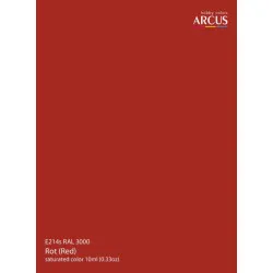 Arcus A214s Acrylic Paint Ral 3000 Rot Red Wehrmacht Series Saturated Color 10ml