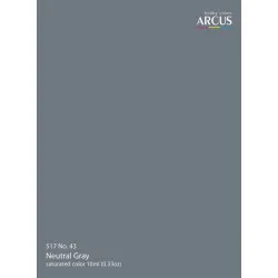 Arcus A517s Acrylic Paint Neutral Gray No 43 Saturated Color 10ml