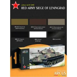 Arcus 1099 Enamel Paints Set Red Army Siege Of Leningrad 6 Colors In Set 10ml