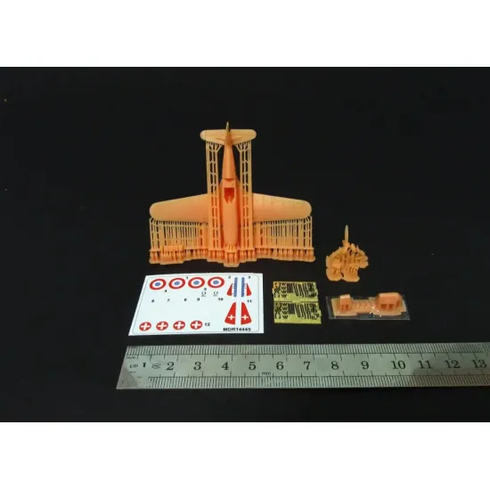 Metallic Details Mdr14445 1/144 Morane-saulnier Ms 406c1 Aircraft Kit