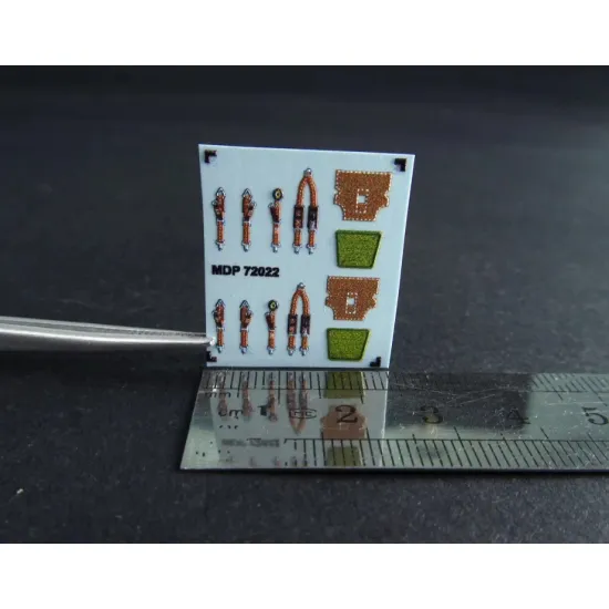 Metallic Details Mdp72022 1/72 France Seat Belts Wwii