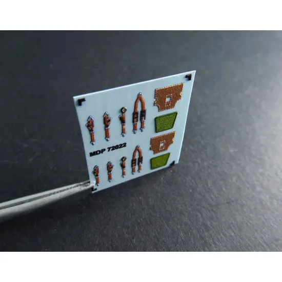 Metallic Details Mdp72022 1/72 France Seat Belts Wwii