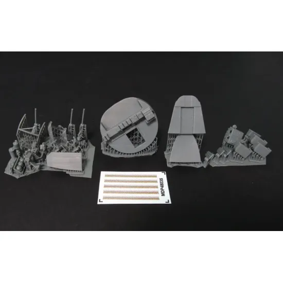 Metallic Details Mdr48283 1/48 B-17f Bombardiers Cockpit Interior Set Monogram