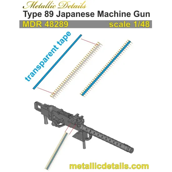 Metallic Details Mdr48289 1/48 Type 89 Japanese Machine Gun