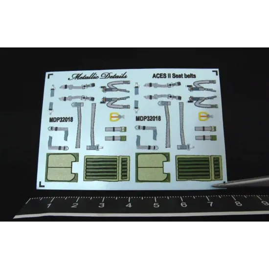 Metallic Details Mdp32018 1/32 Aces Ii Seat Belts