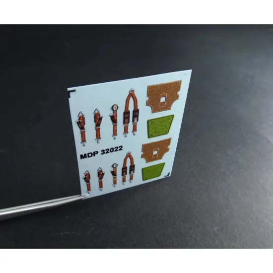 Metallic Details Mdp32022 1/32 France Seat Belts Wwii