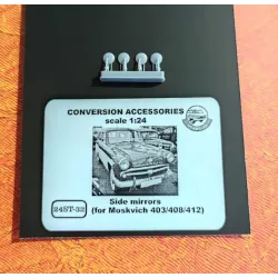 Start-43 St32 1/24 Side Mirrors For Moskvich 403/408/412 4pcs