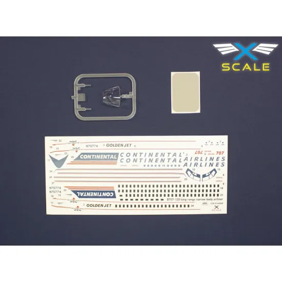 X-scale 144008 1/144 B 707-124 Continental Long-range Narow-body Airliner