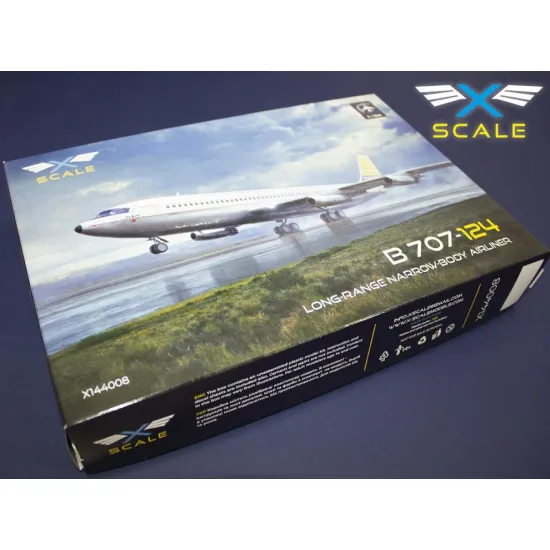 X-scale 144008 1/144 B 707-124 Continental Long-range Narow-body Airliner