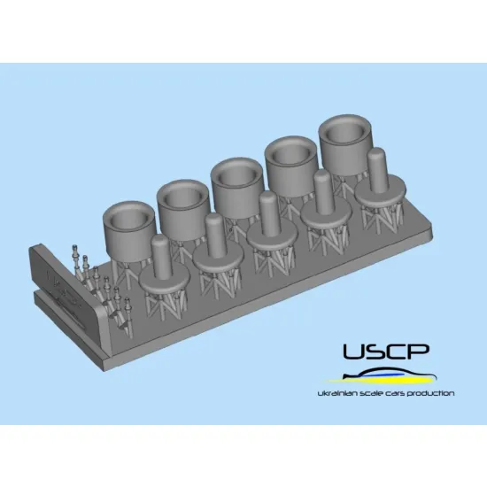 Uscp 24p192 1/24 3d Printed Resin Wheels Mugen Cf-48 15