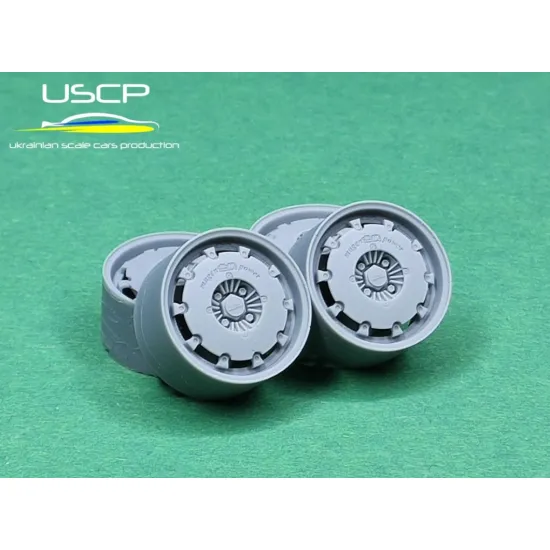 Uscp 24p193 1/24 3d Printed Resin Wheels Mugen Cf-48 With Aero Cover 15