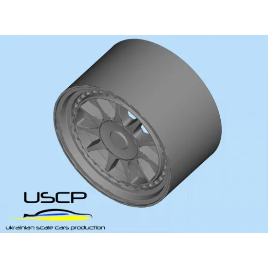 Uscp 24p025 1/24 3d-printed Wheels Hartge 17