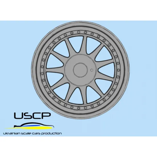 Uscp 24p025 1/24 3d-printed Wheels Hartge 17