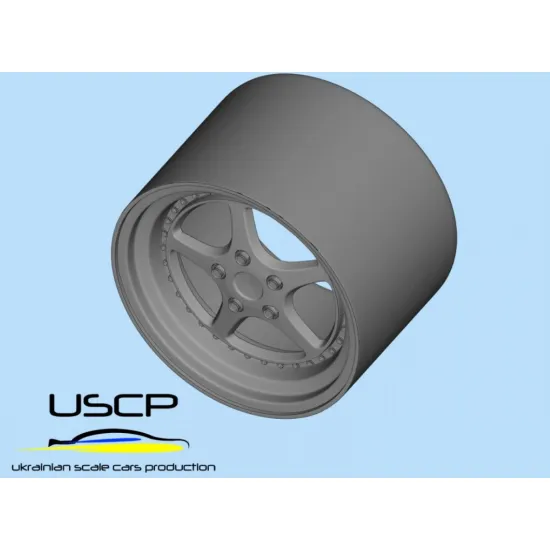 Uscp 24p035 1/24 3d-printed Wheels Oz Mito 17