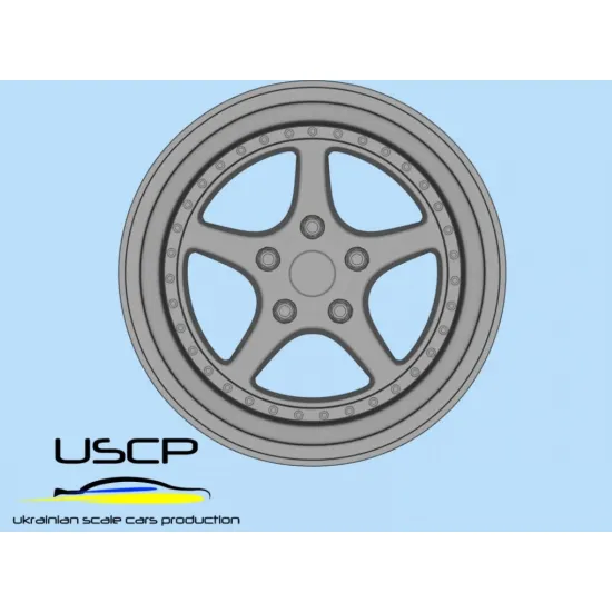 Uscp 24p035 1/24 3d-printed Wheels Oz Mito 17