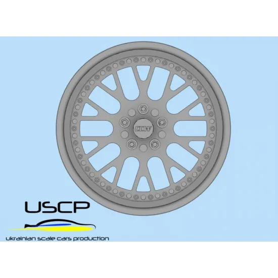 Uscp 24p194 1/24 3d Printed Resin Wheels Ccw Classic 18