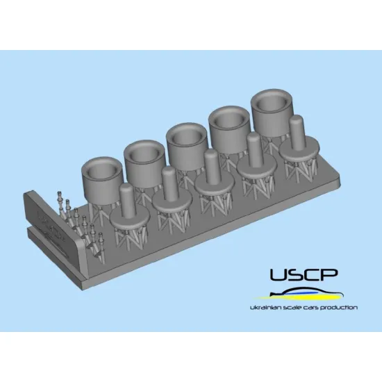 Uscp 24p194 1/24 3d Printed Resin Wheels Ccw Classic 18
