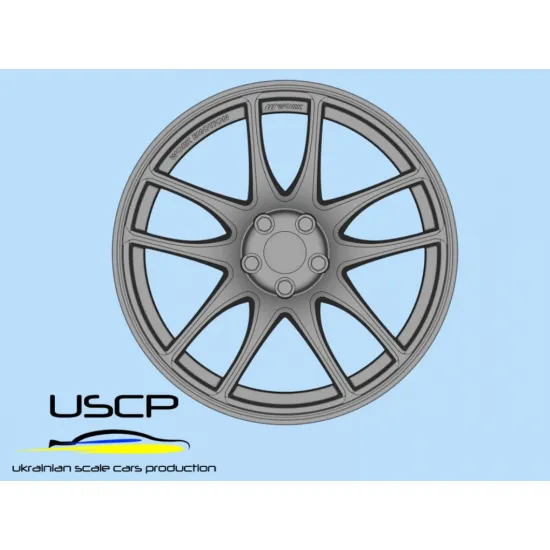 Uscp 24p102 1/24 3d-printed Wheels Work Emotion Cr-kai 18
