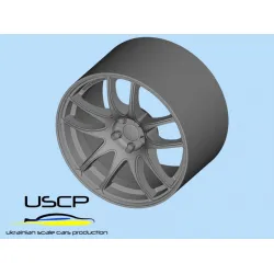 Uscp 24p102 1/24 3d-printed Wheels Work Emotion Cr-kai 18