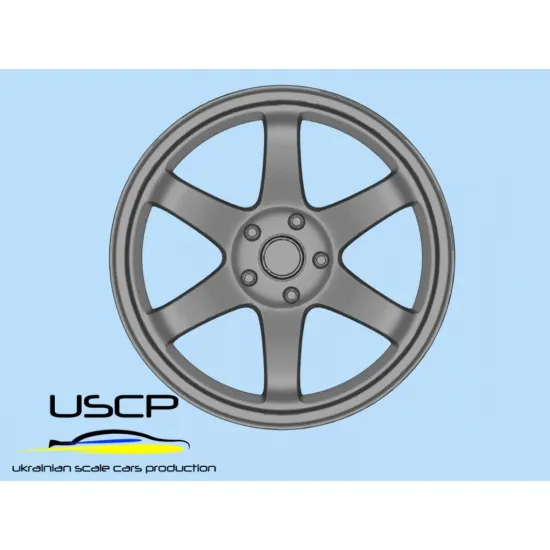 Uscp 24p042 1/24 3d Printed Resin Wheels Rota Ik-r 19