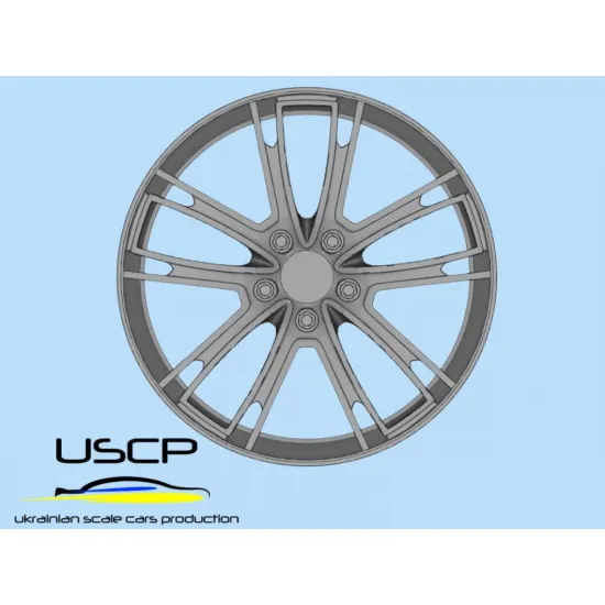 Uscp 24p036 1/24 3d Printed Wheels Porsche Panamera Exclusive Design 21