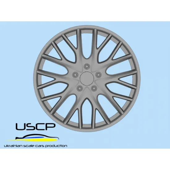 Uscp 24p037 1/24 3d Printed Wheels Porsche Panamera Sport Design 21