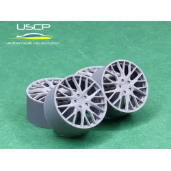 Uscp 24p037 1/24 3d Printed Wheels Porsche Panamera Sport Design 21