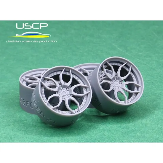 Uscp 24p113 1/24 3d Printed Wheels Prior Design Pd3 Forged 21