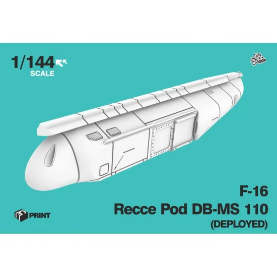 Rise144 Models Rm093 1/144 F16 Recce Pod Db Ms110 Deployed