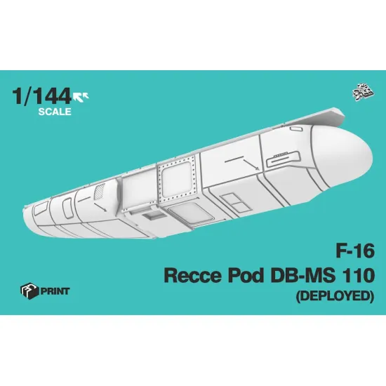 Rise144 Models Rm093 1/144 F16 Recce Pod Db Ms110 Deployed