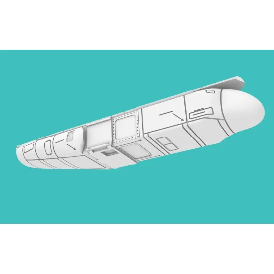 Rise144 Models Rm093 1/144 F16 Recce Pod Db Ms110 Deployed